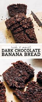Moist Dark Chocolate Banana Bread Vegan Option Butternut Bakery Recipe In 2020 Chocolate Banana Bread Chocolate Banana Fudge Brownie Recipe
