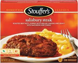 Salisbury steak with macaroni and cheese. 13800100702 Stouffer S Homestyle Classics Salisbury Steak With Macaroni And Cheese 9 625 Oz