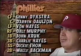 Opening act for 'Wild Thing' and 1991 Phillies