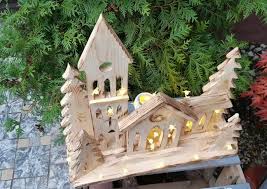 Weihnachtsdorf Advent Kleine Stele Deko Garten Etsy Weihnachtsdorf Paletten Deko Weihnachten Deko Holz Weihnachten