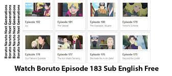 Watch Boruto Episode 183 English Sub Free Musik 11