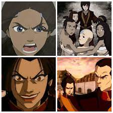 Katara & Azula. Both capable of taking someone's life easily, however Katara  has all the emotional support that she needs to keep her sane (mostly Sokka)  considering she has all the rights