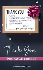 Poshmark thank you note example. Your Creative Business Thrives On The Little Touches Like A Handwritten Thank You These Th In 2021 Printable Thank You Notes Business Thank You Cards Thank You Labels