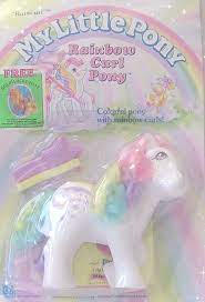 She'd just brushed her teeth, and was deciding which book to read in bed. G1 Rainbow Curl Raincurl Vintage My Little Pony My Little Pony Princess Pony