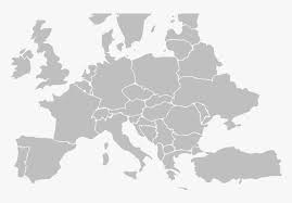 Unlabeled outline map of europe. Blank Map Of Europe Png Png Download Western Europe Map Vector Transparent Png Kindpng