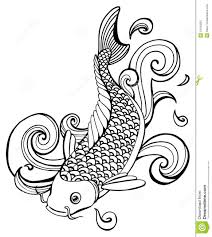 Images For Japanese Waves Koi Fish Fish Vector Koi Fish Drawing Koi Art