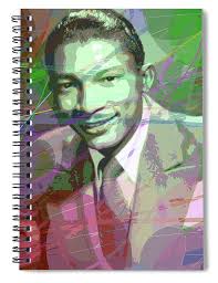 Johnny Hartman Spiral Notebook by David Lloyd Glover