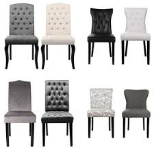 High back dining chair manufacturers & suppliers. High Back Leather Velvet Linen Dining Chair Button Knocker Option Kitchen Chairs Ebay