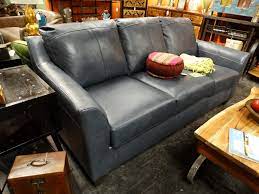 Product titlemobilis convertible 2 pc leather match sofa with dark wooden legs, grey. Elegant Grey Blue Sofa Couch A Traditional Classic Flair