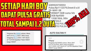 Baru Lagi Aplikasi Penghasil Pulsa Gratis Tercepat 2020 Setiap Hari Dapat Pulsa Gratis S D 50 000 Youtube