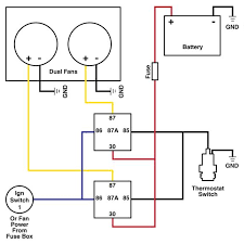 Dual Cooling Fan Wiring Diagram Electric Cooling Fan Radiator Fan Automotive Electrical