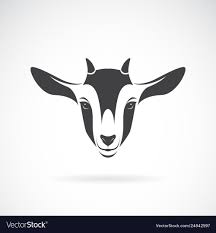 Vector Of Goat Head Design On A White Background Animal Farm Goat Logo Or Icon Easy Editable Layered Vector Illustration Download Goat Logo Goats Art Logo