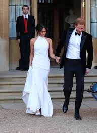 Meghan Wows In Slinky Wedding Party Dress Wears Princess Diana S Ring Evening Wedding Receptions Evening Wedding Elegant Wedding Gowns