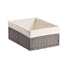 We carry a tremendous amount of plastic polyethylene rectangular tanks in varying sizes. Grey Montauk Woven Rectangular Storage Bins The Container Store