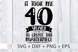 Download Birthday 40 Years Old Graphic By Novalia Creative Fabrica PSD Mockup Templates