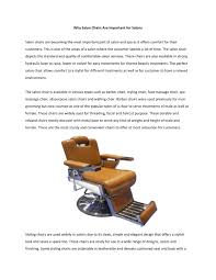 Why Salon Chairs Are Important For Salons By Salonfurnishing Issuu
