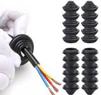 ZACUDA 20 Stück Gummitülle 25mm Kabeldurchführungen Tower Form  Kabeldichtungen Dichtungen Kabelschutz Ring für Kabel, Draht, Stecker und  Elektrische ...