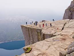 The pulpit rock or preikestolen is a mountain plateau that hangs 604 meters above the lysefjord in the ryfylke municipality in southwestern norway. Norway S Pulpit Rock Hike Moon Travel Guides