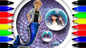 85k.) this 'mermaid miraculous ladybug coloring pages' is for individual and noncommercial use only, the copyright belongs to their respective creatures or owners. Miraculous Ladybug Marinette And Adrien Transform To Mermaid Coloring Book Animation Coloring Page Youtube