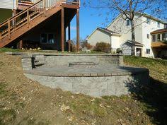 This will provide a sufficient incline to carry water away. 25 Fire Pit On A Hill Ideas Backyard Fire Pit Backyard Backyard Landscaping