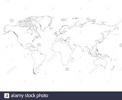 Weltkarte umrisse einfach zum ausdrucken : Umriss Der Weltkarte Stockfotos Und Bilder Kaufen Alamy