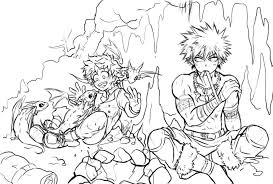 My hero academia coloring pages pdf. Deku Halloween Coloring Page Coloring Data Push