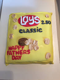 A Fondant Version Of A Lays Potato Chip Bag Created By Marcie At Sugar Spice Cakes Bakes No Bake Cake Lays Potato Chips Sugar And Spice