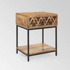 Mid century modern nightstand target white plans lamps set. Nightstands Bedside Tables Target