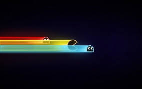 Pacman Tron Style Retro Games Wallpaper 4k Gaming Wallpaper Gaming Wallpapers