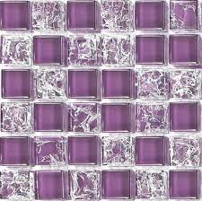 Sample Of Crackle Plain Purple Glass