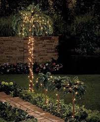 The Lighted Palm Tree Adds A Tropical Touch To Any Room Or Yard The Tree Branches Easily Bend To Let You Shape Outdoor Lawn Romantic Backyard Small Palm Trees