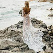 Buy beading boho wedding dresses and get the best deals at the lowest prices on ebay! Sexy Backless Lace Long Sleeve Beach Wedding Dress 2019 Vintage Boho Bridal Gowns Elegant Appliques Vestido De Noiva Buy At The Price Of 152 10 In Aliexpress Com Imall Com