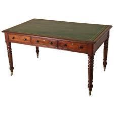 Early 19th C Mahogany Partners Library Table 1stdibs Com Library Table Table Mahogany