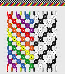 Black And White Bracelet Pattern Rainbow Black White Chevron Bracelet Diy Friendship Bracelets Patterns Friendship Bracelet Patterns Embroidery Bracelets