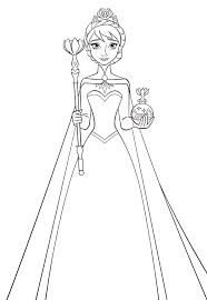 The coloring page of frozen shows elsa's magical powers hitting anna by mistake. Elsa Coloring Pages Coloring Rocks