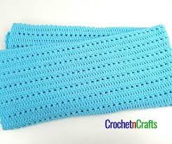 Cross stitch baby blanket patterns. Double Crochet And Cross Stitch Baby Blanket Crochetncrafts