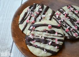This dough is a similar consistency and they bake up perfectly together. Easy Coconut Sugar Cookies With Chocolate Drizzle And Peppermint White Chocolate Oh My Sugar High