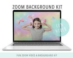 Zoom Background Bundle And Video Mp4 File Kids Fun Background Etsy In 2020 Video Fun Cool Kids