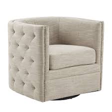 Lavaca 30 3 W Tufted Swivel Barrel Chair Upholstered Swivel Chairs Tufted Chair Swivel Chair