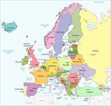 La cartina fisica dell'europa, da stampare gratuitamente. Cartina Geografica Dell Europa Mappa O Carta Europea