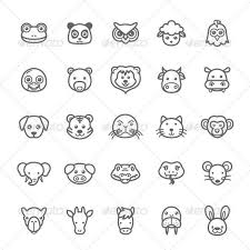 25 Outline Stroke Animal Icons Animal Icon Animal Outline Handlettering