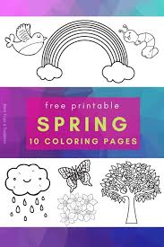 Using the printable spring coloring pages, your children will be able to learn about spring and different life that is found outside when spring. Free Spring Coloring Pages For Toddlers And Preschoolers