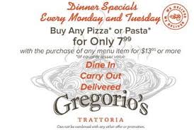 Reston Deals North Point Village Center Reston Pizza Pasta Special Dinner