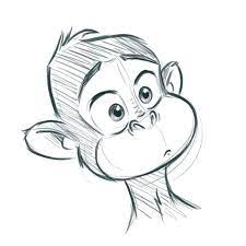 Late Night Sketch Teil 1 Sketch Photoshop Monk Cartoon Late Monk Cartoon Night Photosh Cartoon Monkey Drawing Animal Sketches Animal Drawings