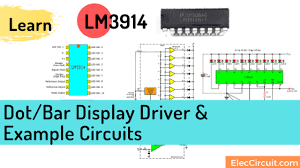 The circuit diagram shows a very simple. Lm3914 Datasheet Dot Bar Display Driver Vu Meter Circuits Eleccircuit Com