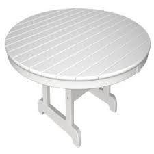 Polywood Round 48 Conversation Table Coffee Table Patio Furnishings Patio Furniture Layout