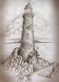 Lighthouse Path By Mjbivouac On Deviantart Lighthouse Drawing Pencil Art Drawings Lighthouse