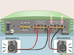 Easy amplifier circuit diagram using d718 only: How To Bridge An Amplifier 7 Steps With Pictures Wikihow