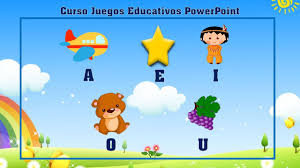 Tareas para niños preescolar infantil primaria inicial. Curso Juegos Interactivos Con Powerpoint Las Vocales Segunda Leccion Youtube