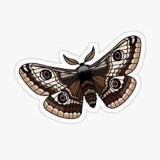 Luna moth chest piece by jessica rae brennan, an artist based in richmond, virginia, usa. Moth Tattoo Stickers Redbubble